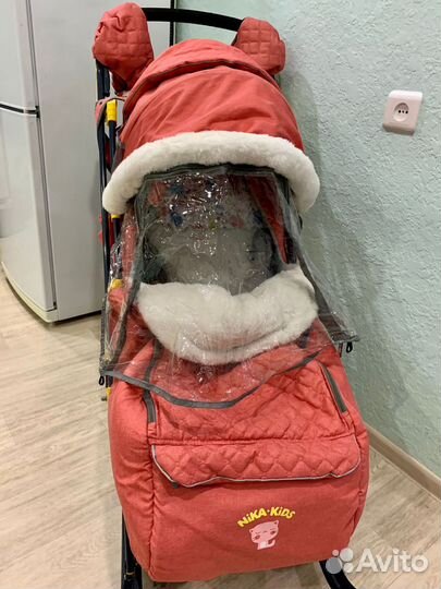 Детские санки коляска ника 7-3