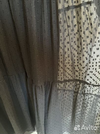 Черное шифоновое платье Zara M