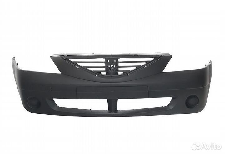 Рено Логан бампер передний без противотуманок 2005