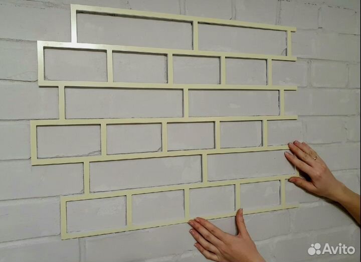 Трафареты для стен под штукатурку кирпич, соты