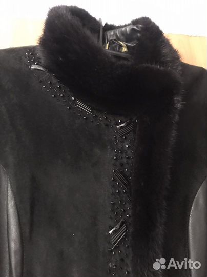 Кожаный плащ 56