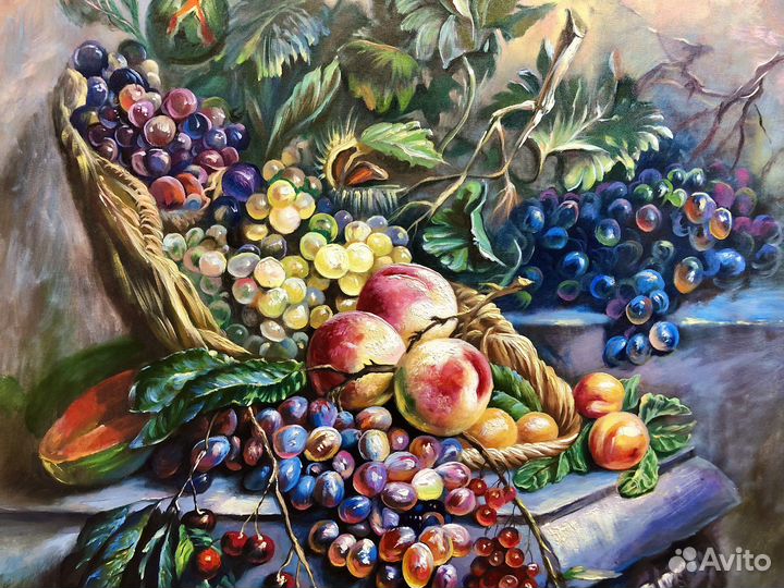 Картина натюрморт маслом (Барковский 127х127см )