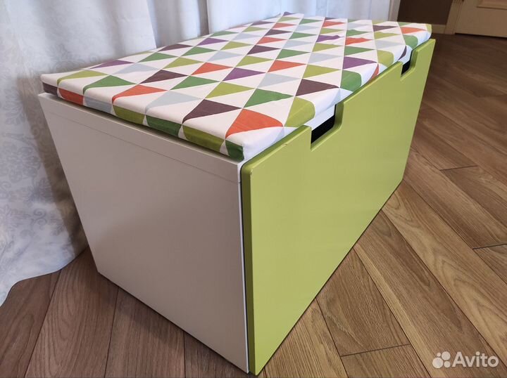 Скамья-ящик для игрушек IKEA Stuva зеленый