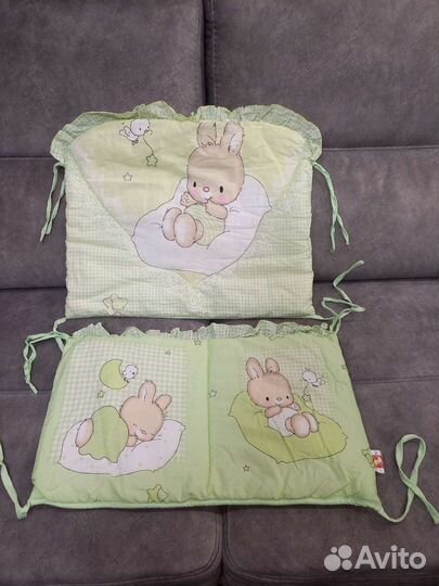 Бортики в кроватку, балдахин