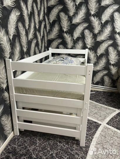 Детская двухъярусная кровать выдвижная