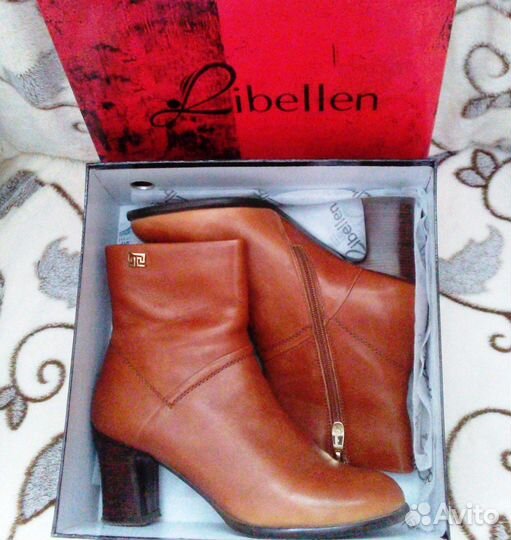 Сапоги libellen Демисезонные Нат.кожа Терракота 36