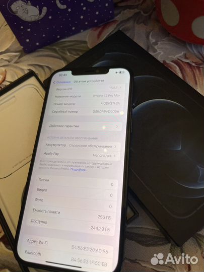 iPhone 12 Pro Max 256gb pacific blue
