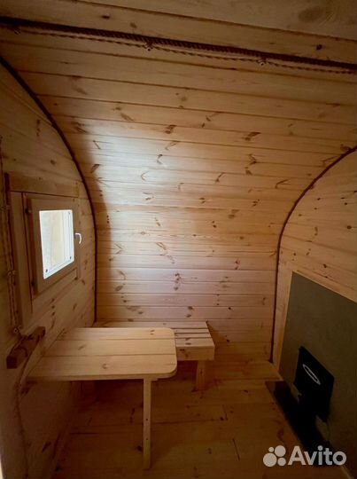 Каркасная баня 2 метра