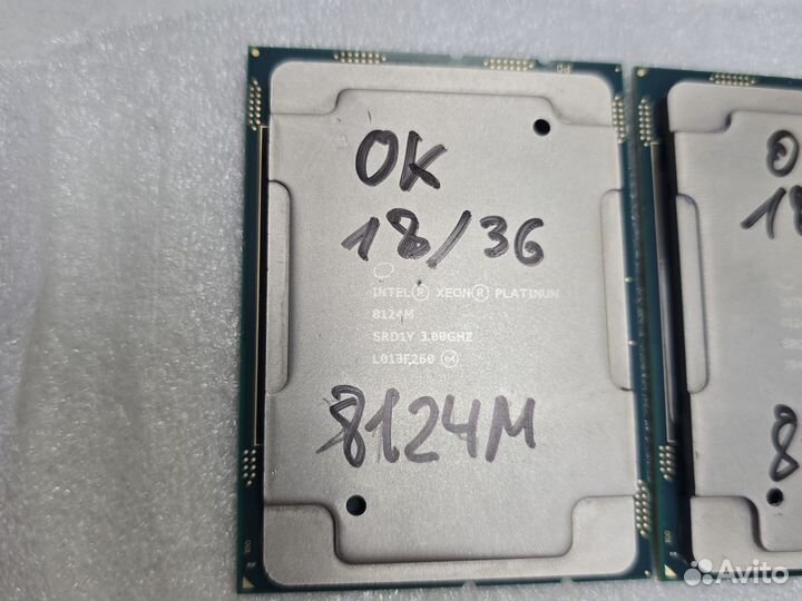 Процессорintel Xeon Platinum 8124M LGA3647