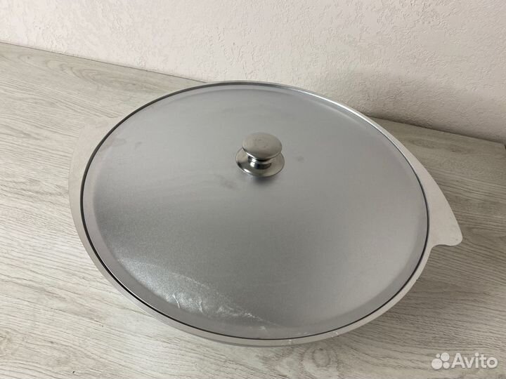 Ал-1201 Казан 12л. Алюминий с крышкой, Kukmara