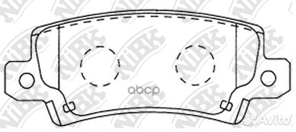 Колодки тормозные дисковые PN1827 NiBK