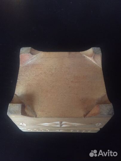 Шкатулка резная деревянная СССР