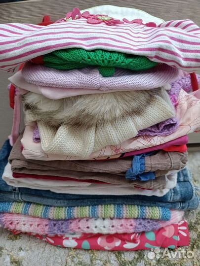 Вещи пакетом на девочку 62-80 р