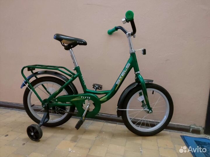 Детский велосипед stels flyte 16 зелёный