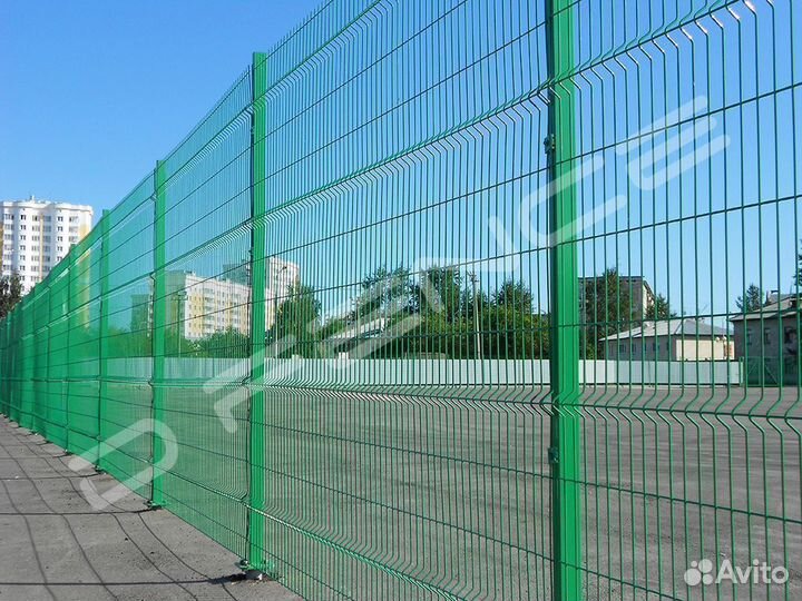 Забор 3D сетка, 3д панель 2,7х1,47 м, д.3 мм, Zn