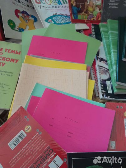 Тетради рабочие и тонкие и пособия