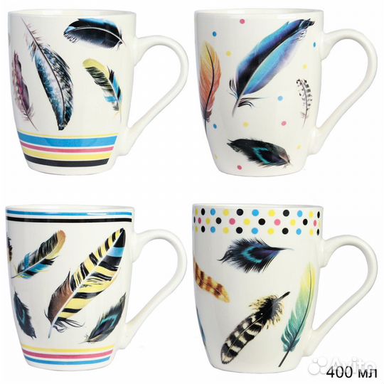 Кружка фарфоровая 450мл/В-150/уп12/ гт