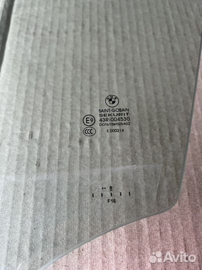 Bmw f16 x6 переднее левое стекло