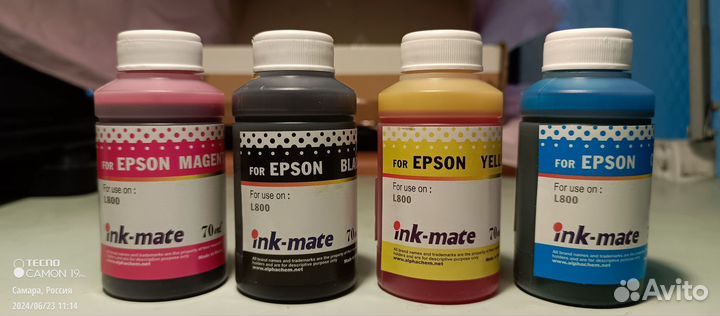 Комплект чернил для принтера струйного принтера