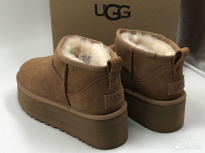 Угги Ugg Ultra Mini Platform Chestnut