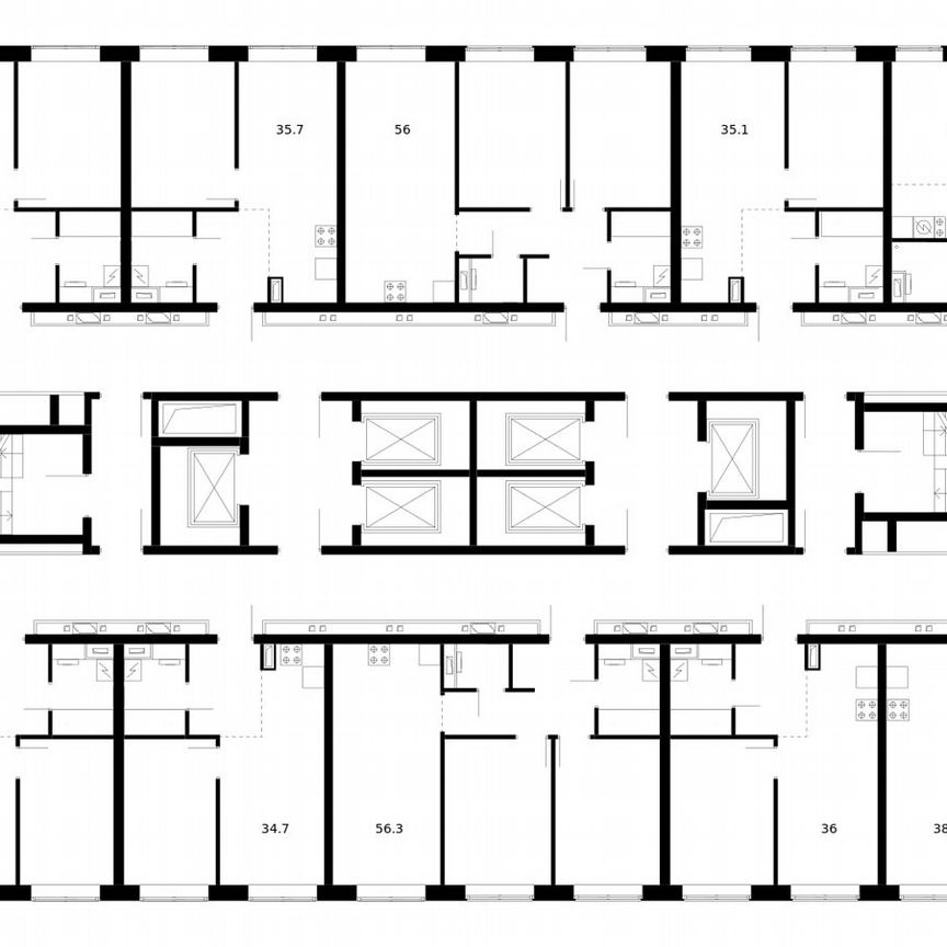 3-к. квартира, 76,4 м², 40/62 эт.