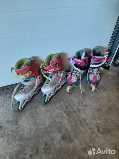 Роликовые коньки детские раздвижные 33-36