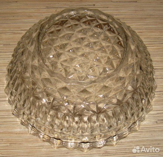 Большая салатница / фруктовница стекло винтаж СССР