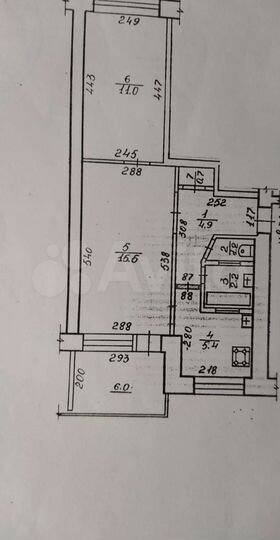 2-к. квартира, 40,9 м², 4/4 эт.