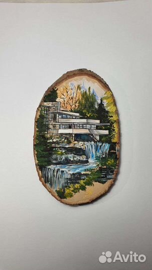 Загородная вилла (магнит на холодильник)