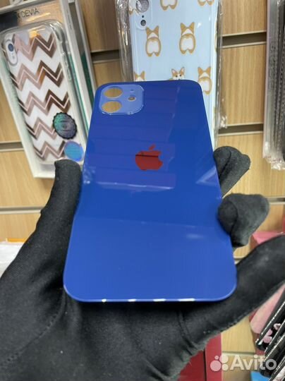 Задняя крышка iPhone 12 синяя