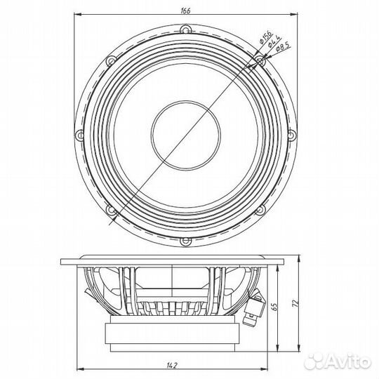 Мидбас Tonemix ICN-6MW, 6