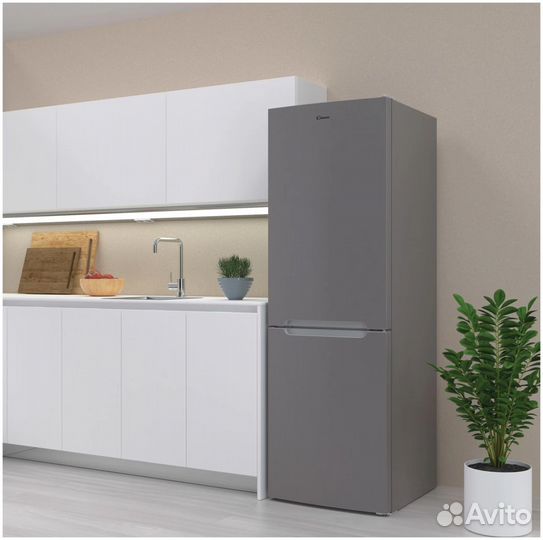 Холодильник Candy ccrn 6180 S, серебристый