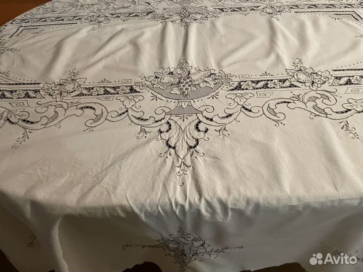 Старинная скатерть Мадейра хлопок Испания