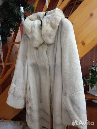Шуба норковая 56 58 с капюшоном