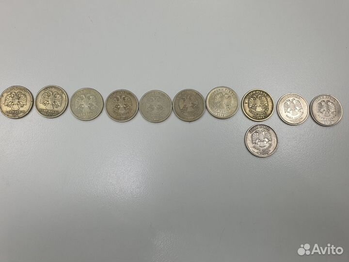 Монеты 1 рублей спмд