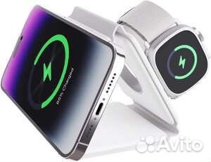 Беспроводное магнитное зу 3в1 65W