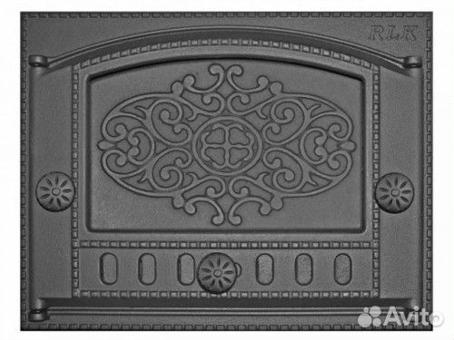 Дверь для Печи дтк-2Б (Р) каминная крашенная (с ри