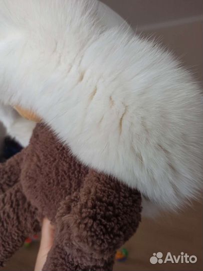 Шапка ушанка из финского песца