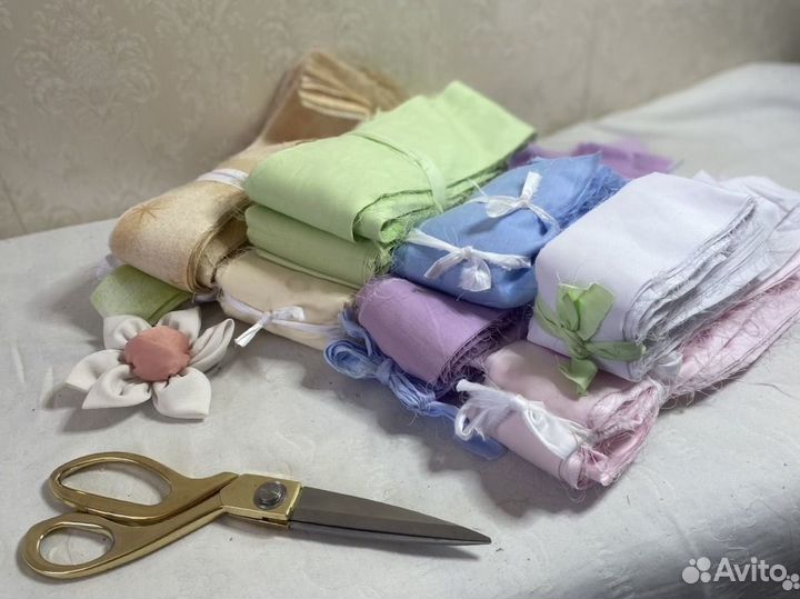 Хлопок тенсель сатин- ленты от кроя