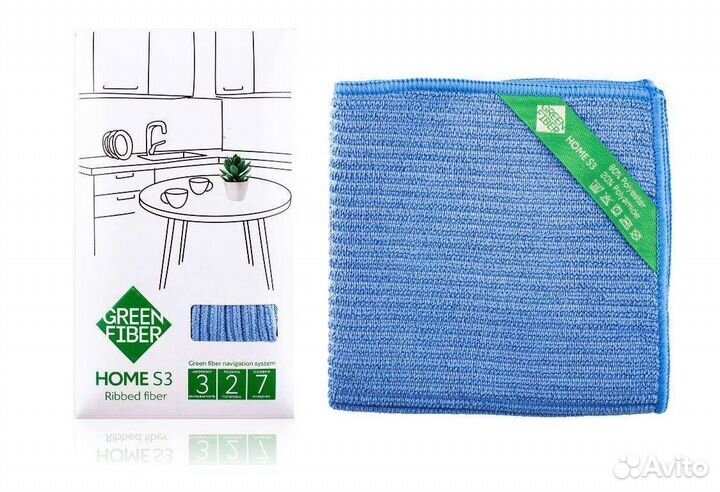 Тряпочка ребристая для всех поверхностей Greenway