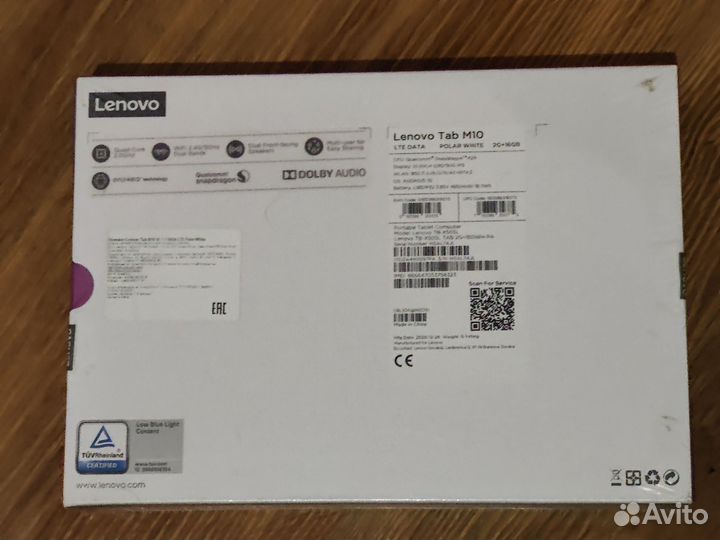 Планшет Lenovo Tab M10 HD 2/16gb, LTE (новый)