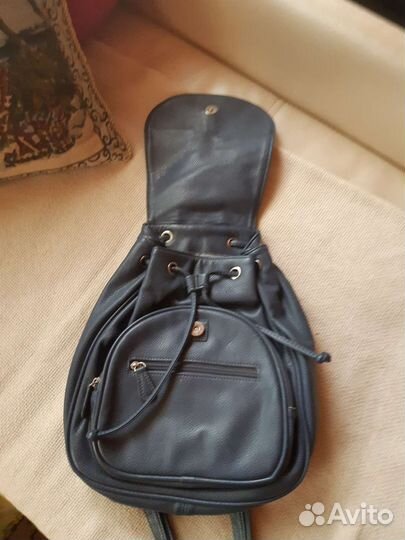 Рюкзак кожанный для девочек