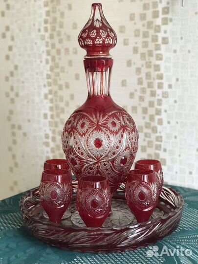 Хрустальный цветной набор