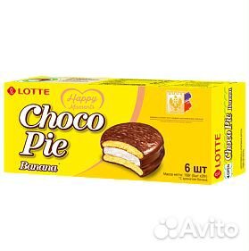 Пирожное Choco Pie Lotte Банан 168г lotte KF RUS