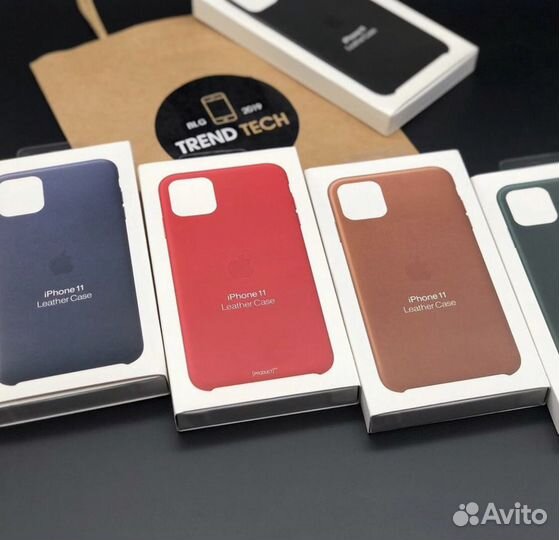 Кожаный чехол на iPhone