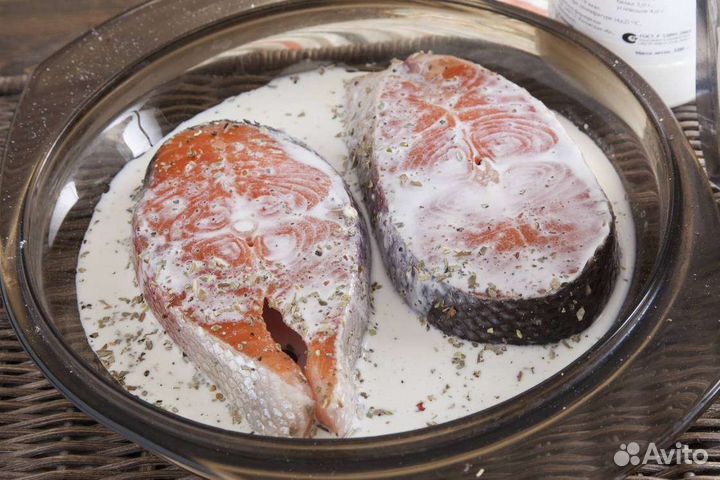 Стейк Дикий лосось в маринаде Ассортимент