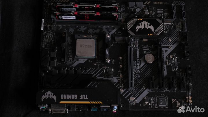 Комплект Ryzen 7 2700x+B450 asus tuf+16gb 3000mhz