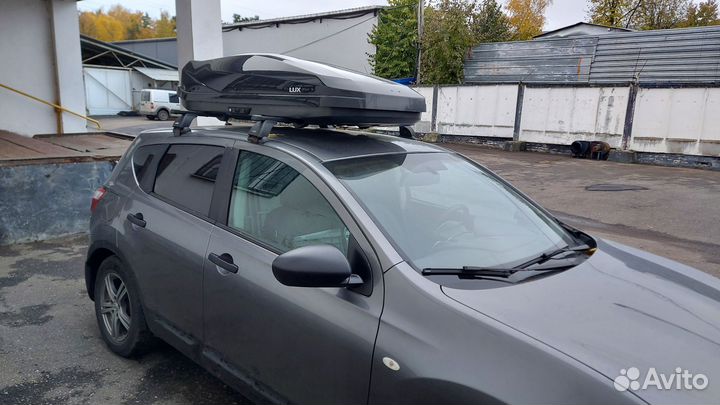 Бокс на крышу люкс Ирбис 175-85-40 чер глянец