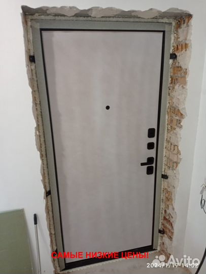 Тёплая дверь входная с зеркалом с бесплатной устан