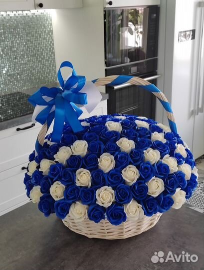 Букет из мыльных роз 151 шт. Мыльные цветы